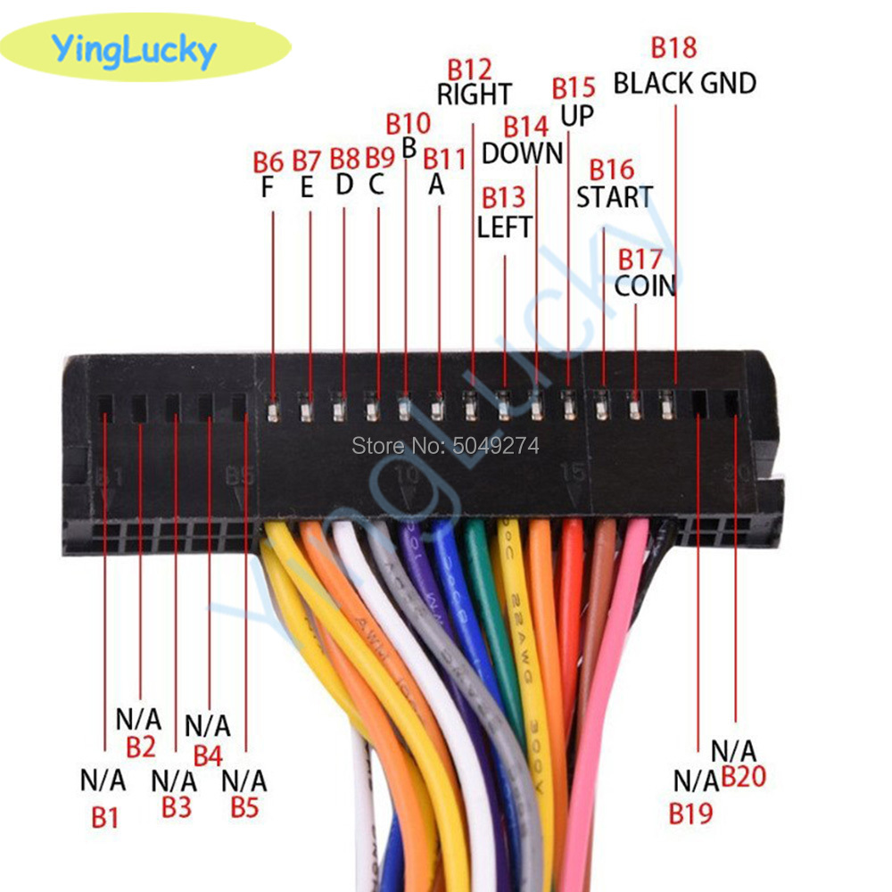 Arcade Cabinet 40-pin Wire Har - Arcade Game Jackpot 评论和价格