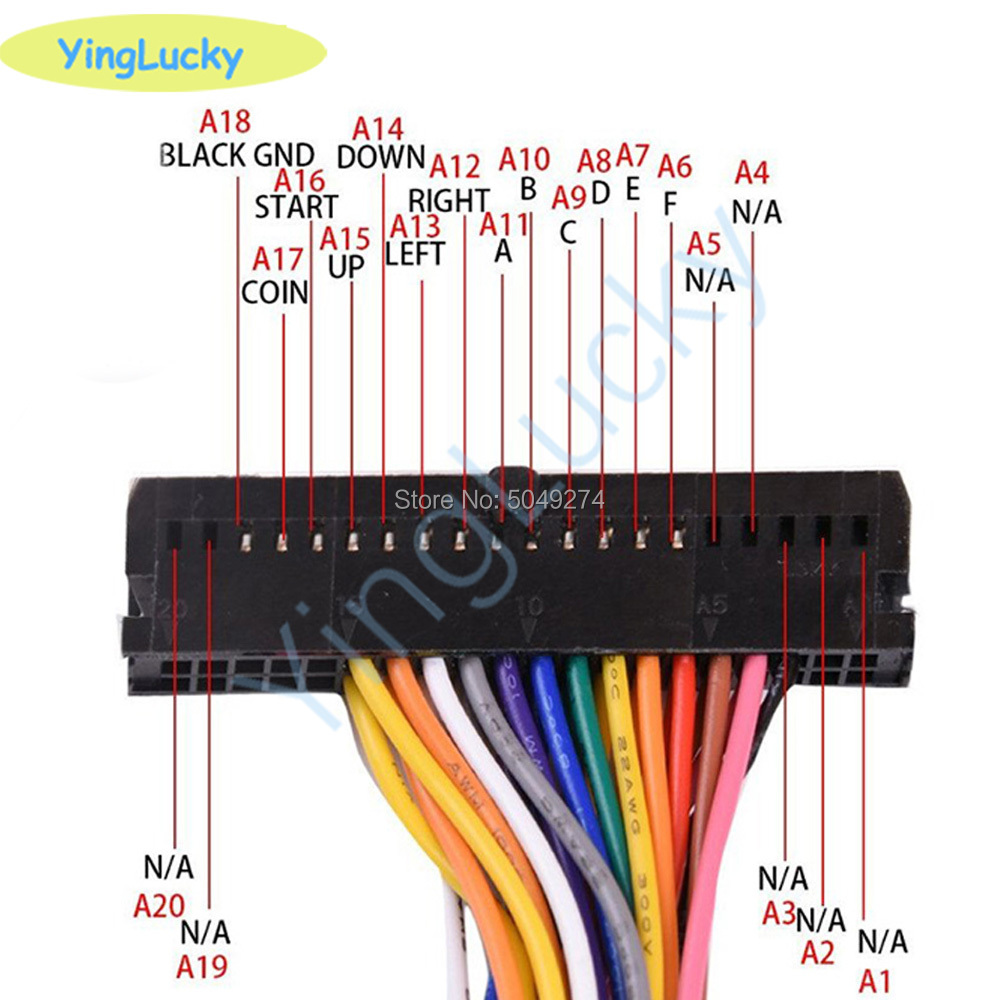 Arcade Cabinet 40-pin Wire Har - Arcade Game Jackpot 评论和价格