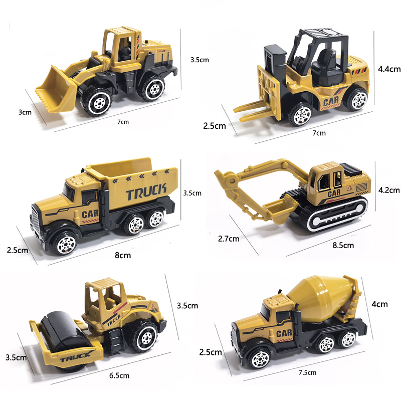 6pcs/Set Alloy Crane Truck Car - Claw Crane Machine 评论和价格